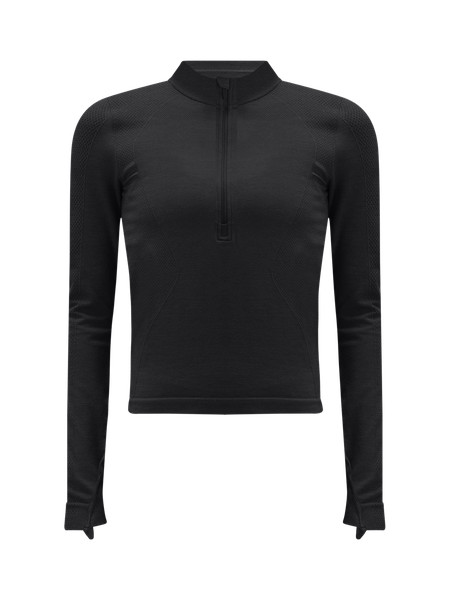 Merino Wool-Blend Base Layer Half Zip | Women's Long Sleeve Shirts | lululemon | Lululemon (US)