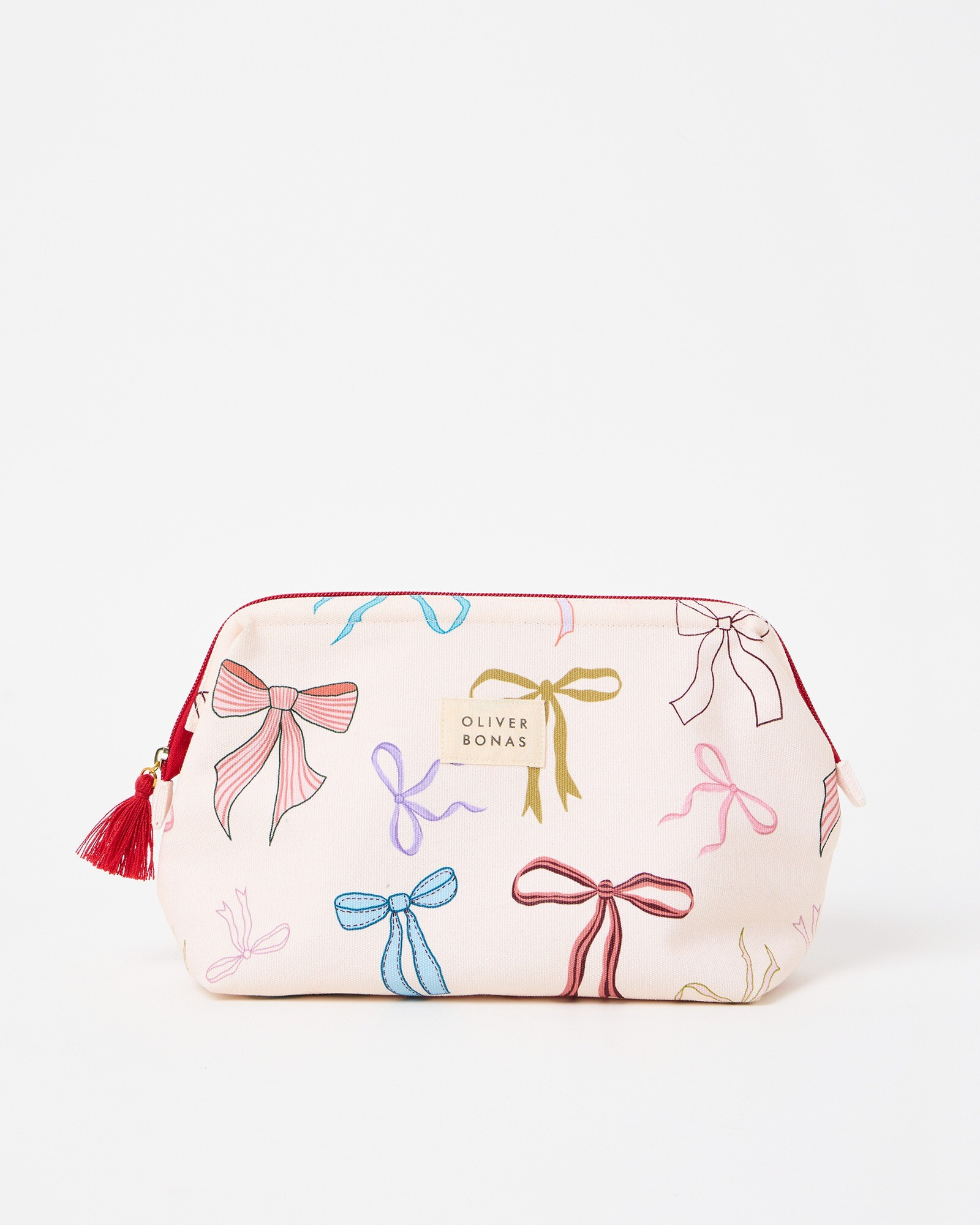White Bow Print Makeup Bag | Oliver Bonas | Oliver Bonas (Global)