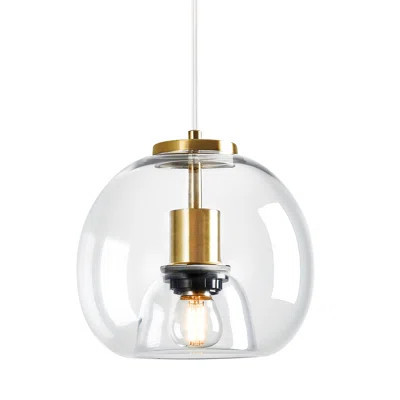 Glass Pendant Lights Kitchen Island Glass Globe Pendant Light Modern Pendant Lighting for Kitchen Island Bedroom Dining Room | Wayfair North America