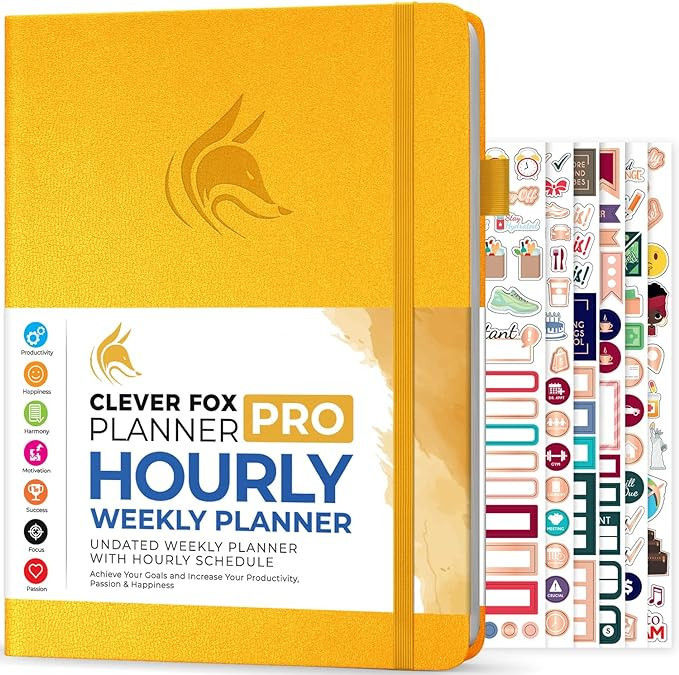 Clever Fox Planner PRO Schedule – Undated Weekly & Monthly Life Planner with Time Slots, Appoin... | Amazon (US)