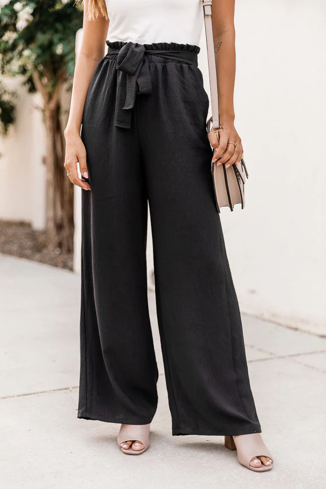 Epiphany Moment Black Pants | Pink Lily