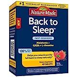 Nature Made Back to Sleep, Melatonin 1mg Fast-Dissolve, Helps You Fall Back to Sleep Naturally, L-Th | Amazon (US)