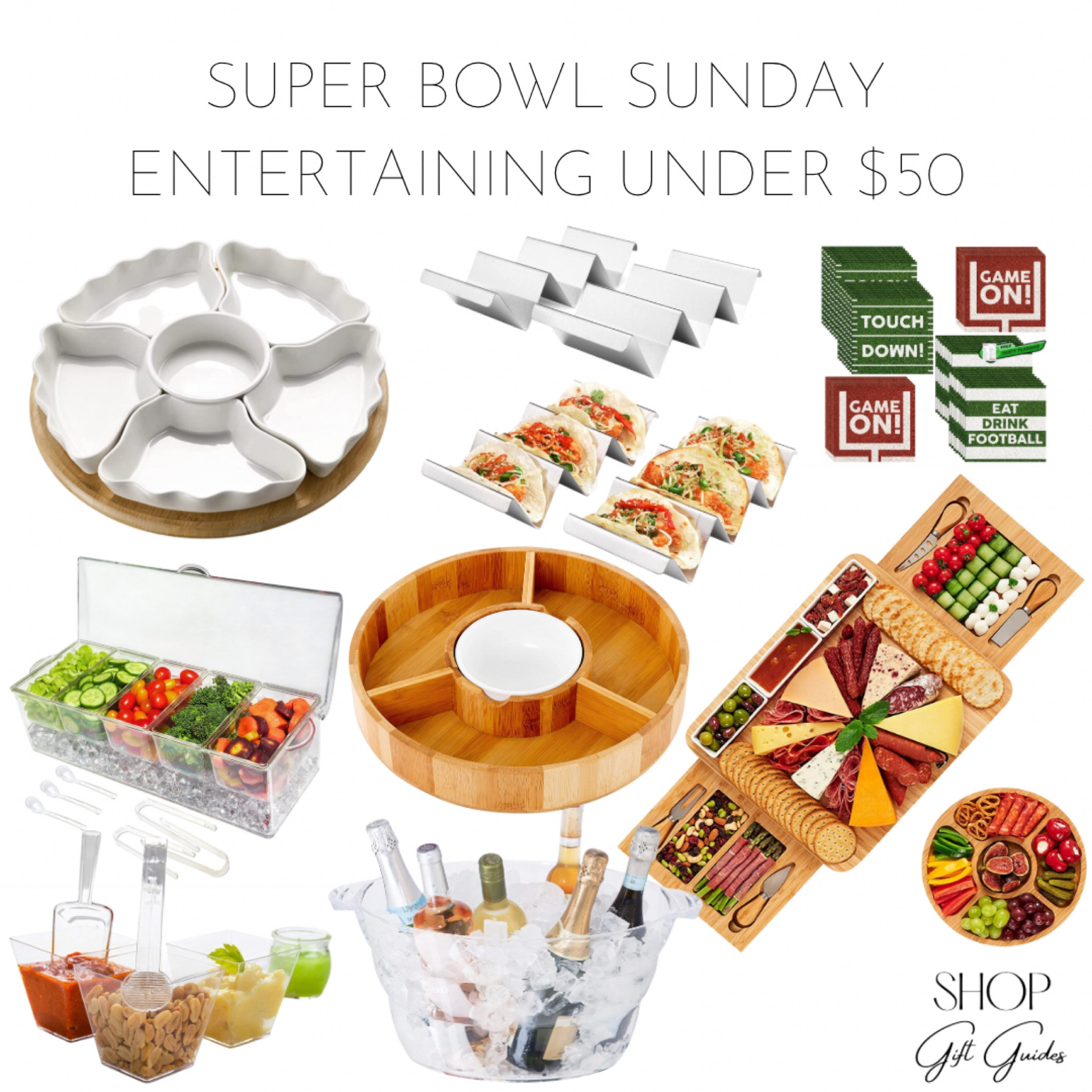 Super Bowl Sunday entertaining finds on Amazon under $50! Ship in time for your get together! 

#LTKparties #LTKhome #LTKfindsunder50
