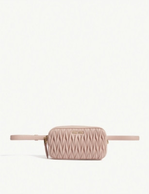 Matelassé leather cross-body and bum bag | Selfridges