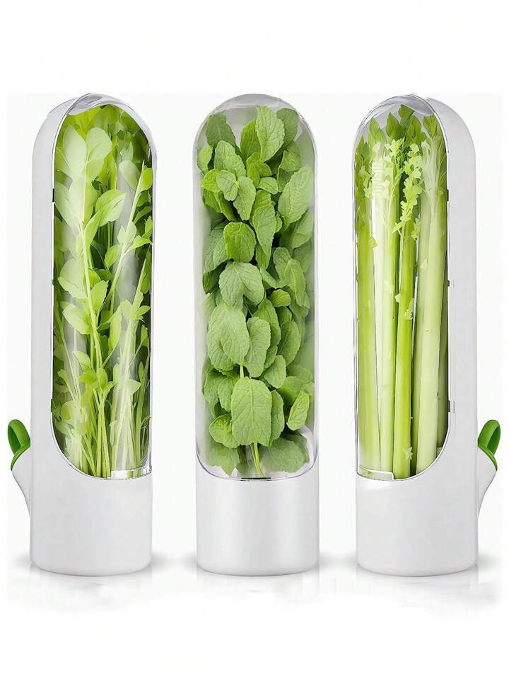 1 Pieza Guarda Hierbas Para Refrigerador, De Hierbas Frescas - Contenedor De Capuchón Para Conse... | SHEIN