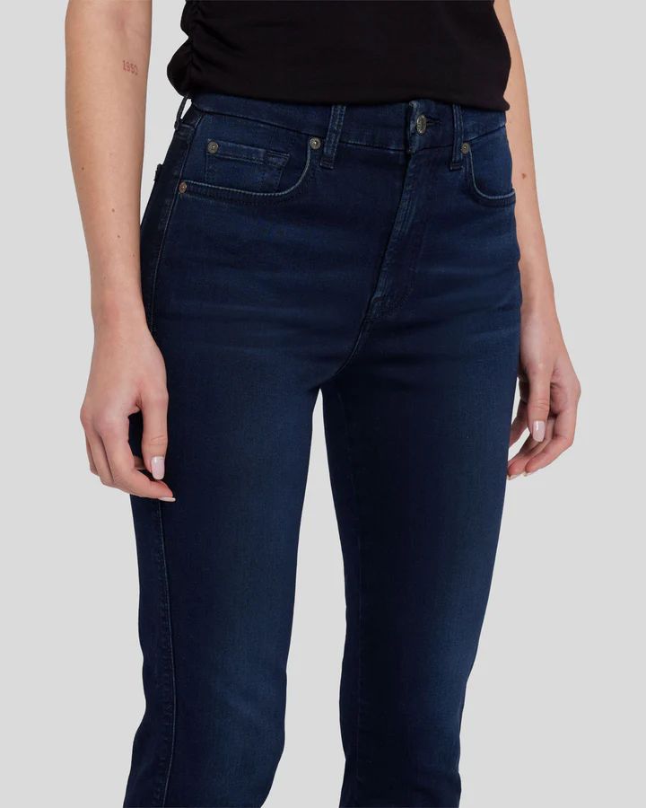 Slim Illusion High Waist Kimmie Straight in Twilight Blue | 7 For All Mankind