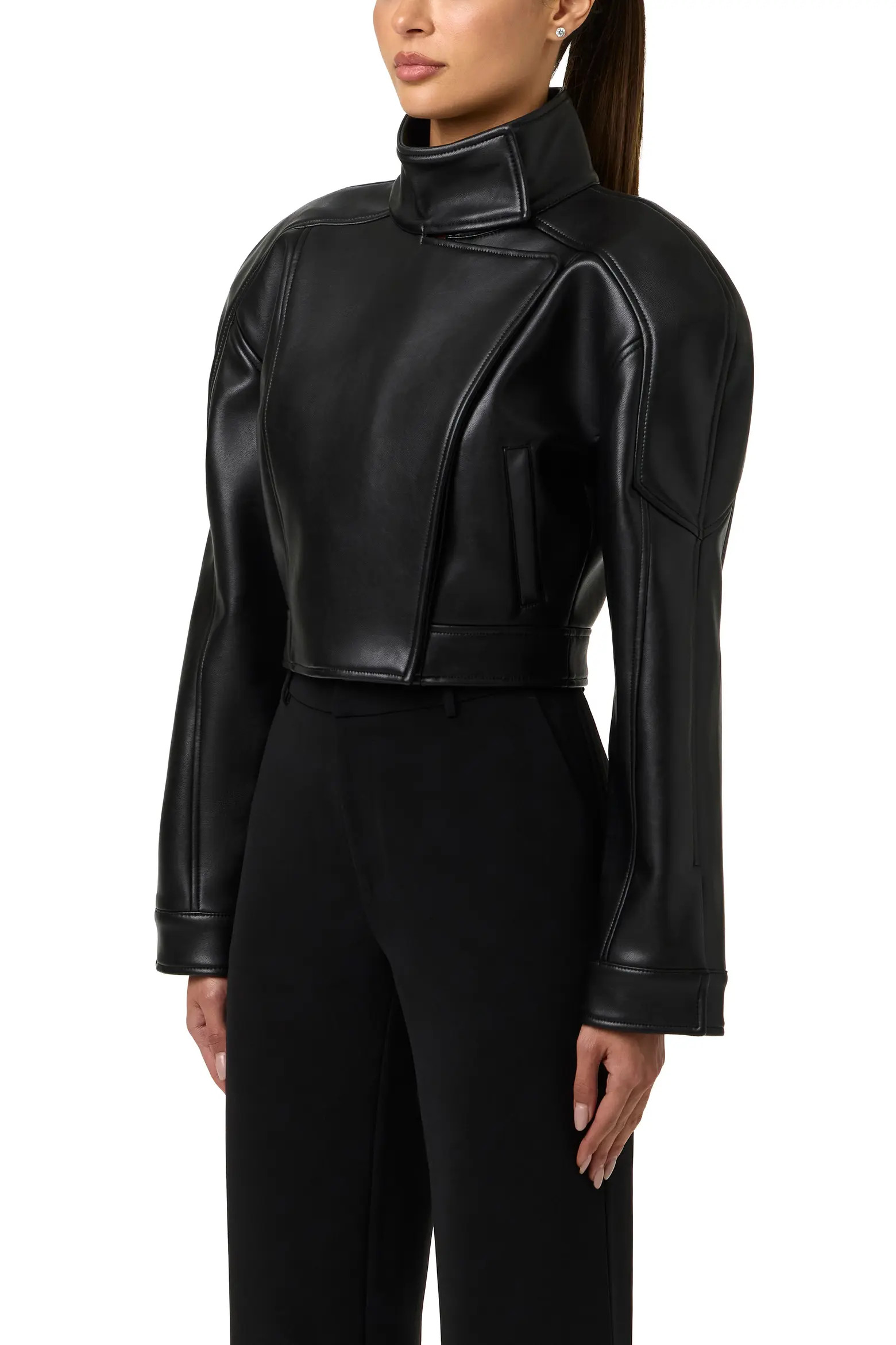 Naked Wardrobe Faux Leather Moto Jacket (Women) | Nordstrom | Nordstrom