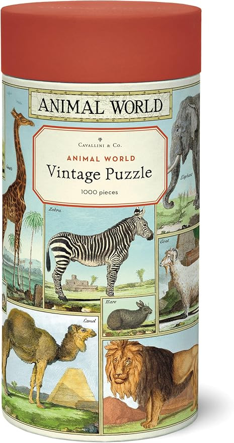 Cavallini & Co. Animal World 1,000 Piece Puzzle | Amazon (US)