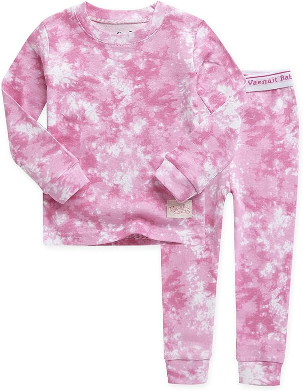 VAENAIT BABY 12M-12 Toddler Kids Boys Girls 100% Cotton Marbling Sung Fit Sleepwear Pajamas 2pcs ... | Amazon (US)