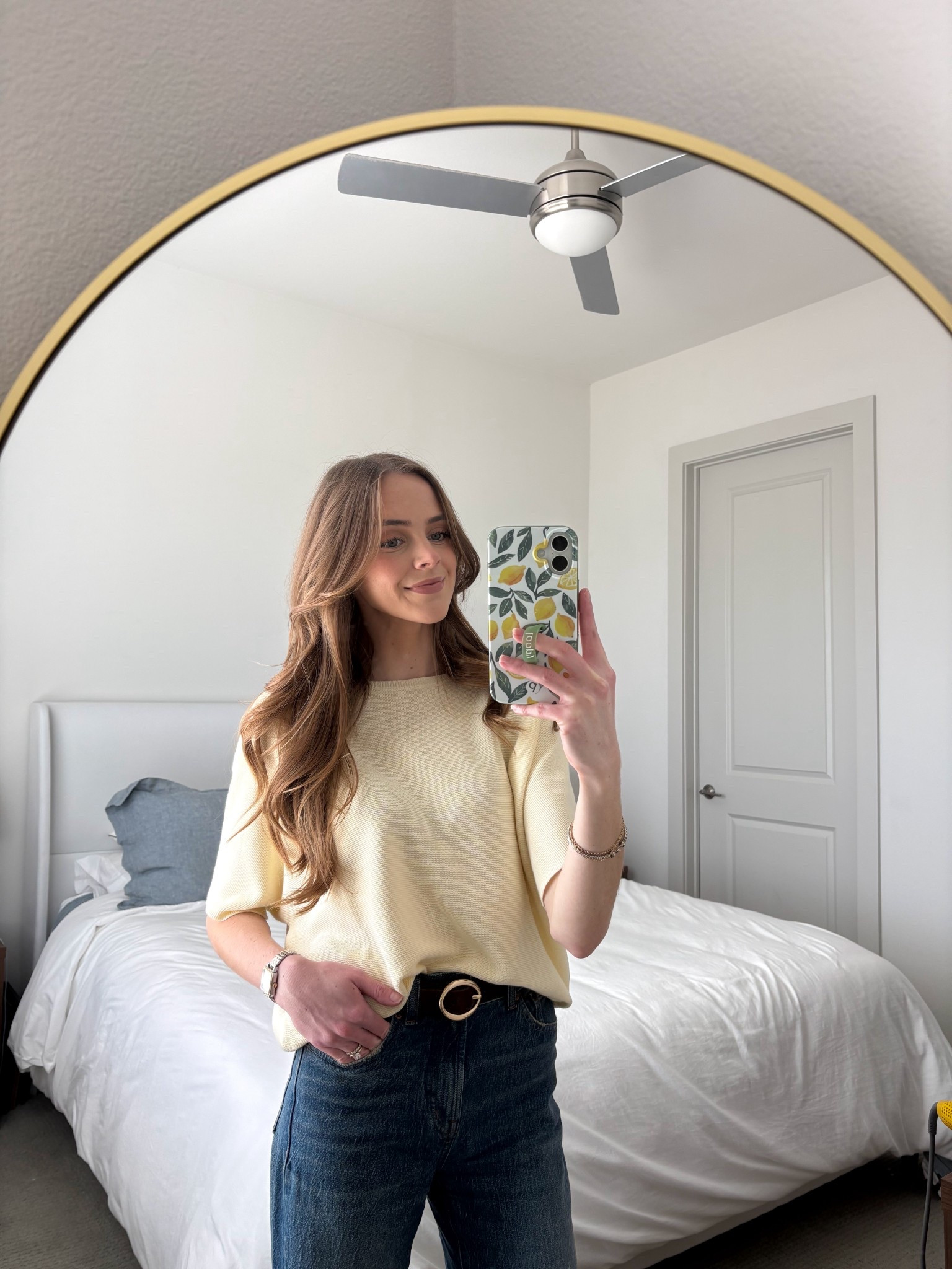 Butter yellow top perfect for the spring! #butteryellow #ootd #outfitideas