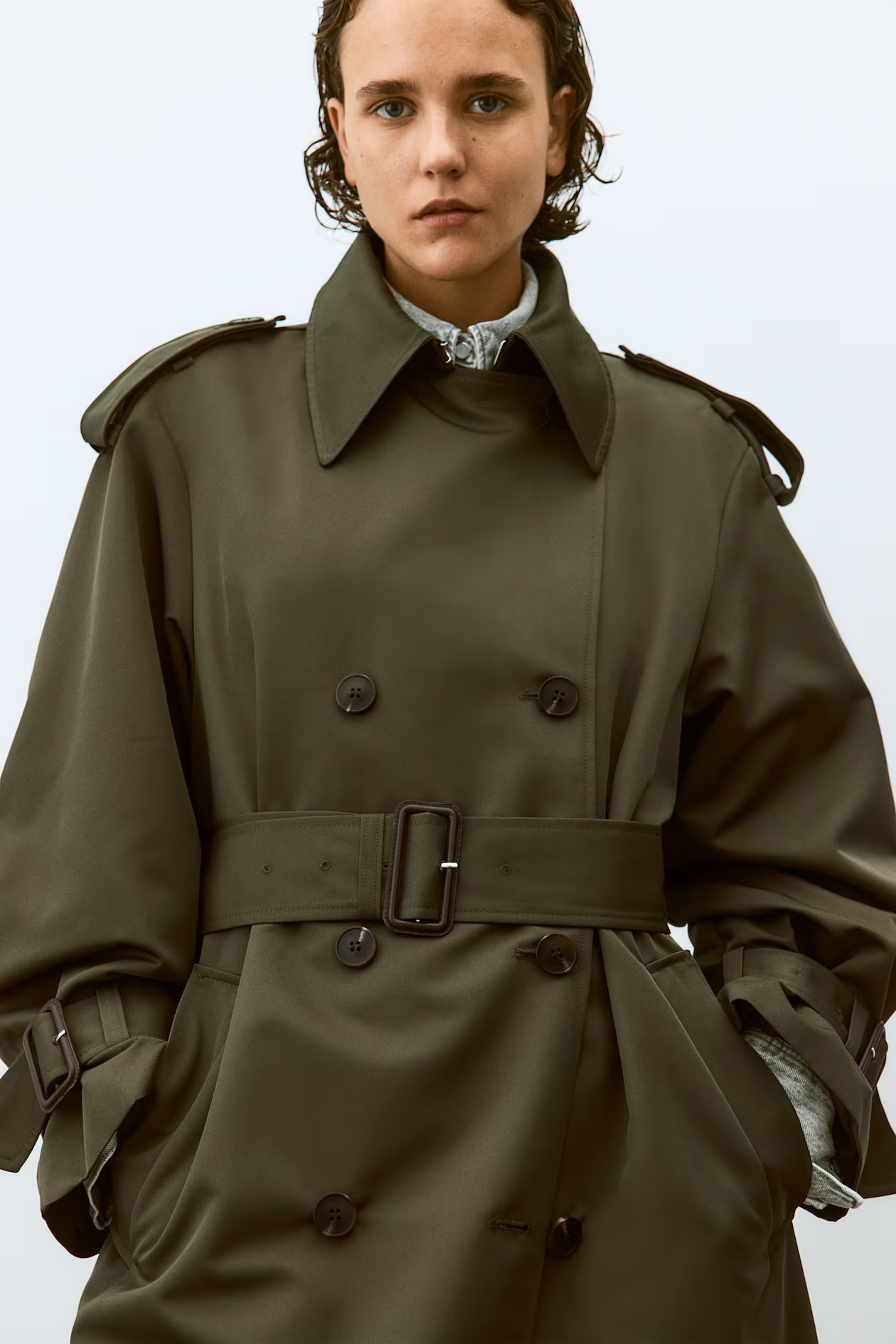 Double-breasted trench coat | H&M (UK, MY, IN, SG, PH, TW, HK)