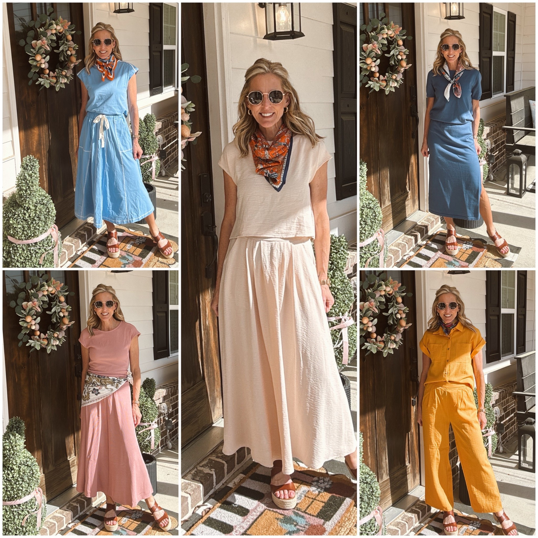 Spring called and Amazon answered. 5 Amazon sets + 5 ways to style your favorite scarf all under $40. Comment SET below and I'll DM you every single link! 

Always check stories for complete try-on’s and more details! 

Everything is linked on my LTK too @lightandlifestyled 🔗