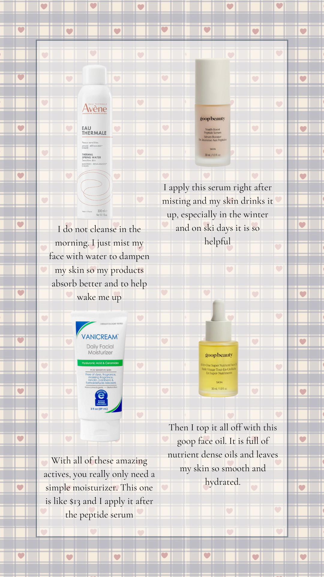 winter skincare - morning routine 

 