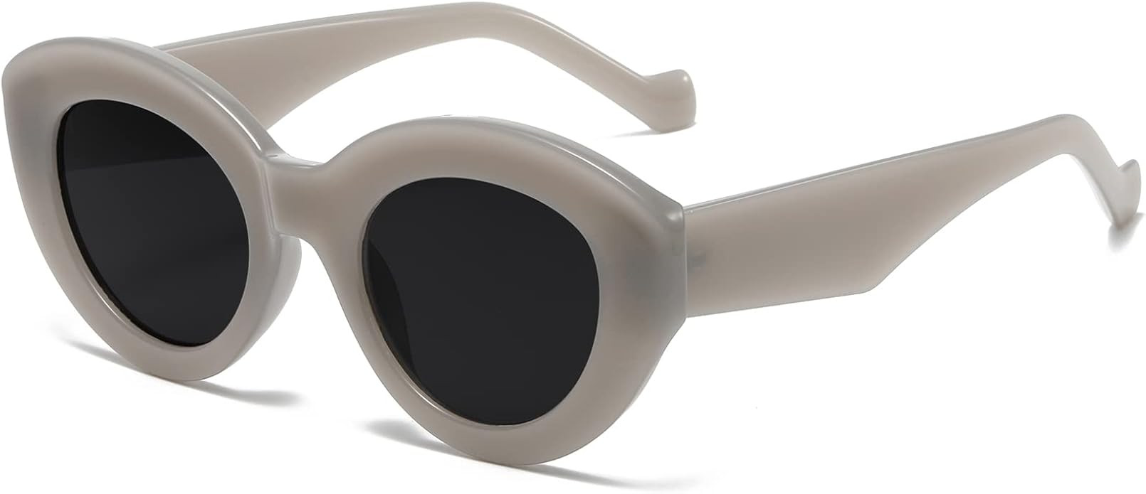 AIEYEZO Oversized Cat Eye Sunglasses for Women Cute Oval Thick Frame Cateye Sun Glasses Chic Retr... | Amazon (US)