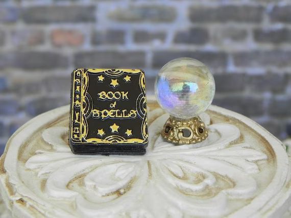 Halloween Miniatures Book 'crystal' ball miniature | Etsy | Etsy (US)