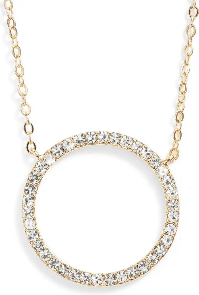 Nordstrom Pavé Open Circle Pendant Necklace | Nordstrom | Nordstrom