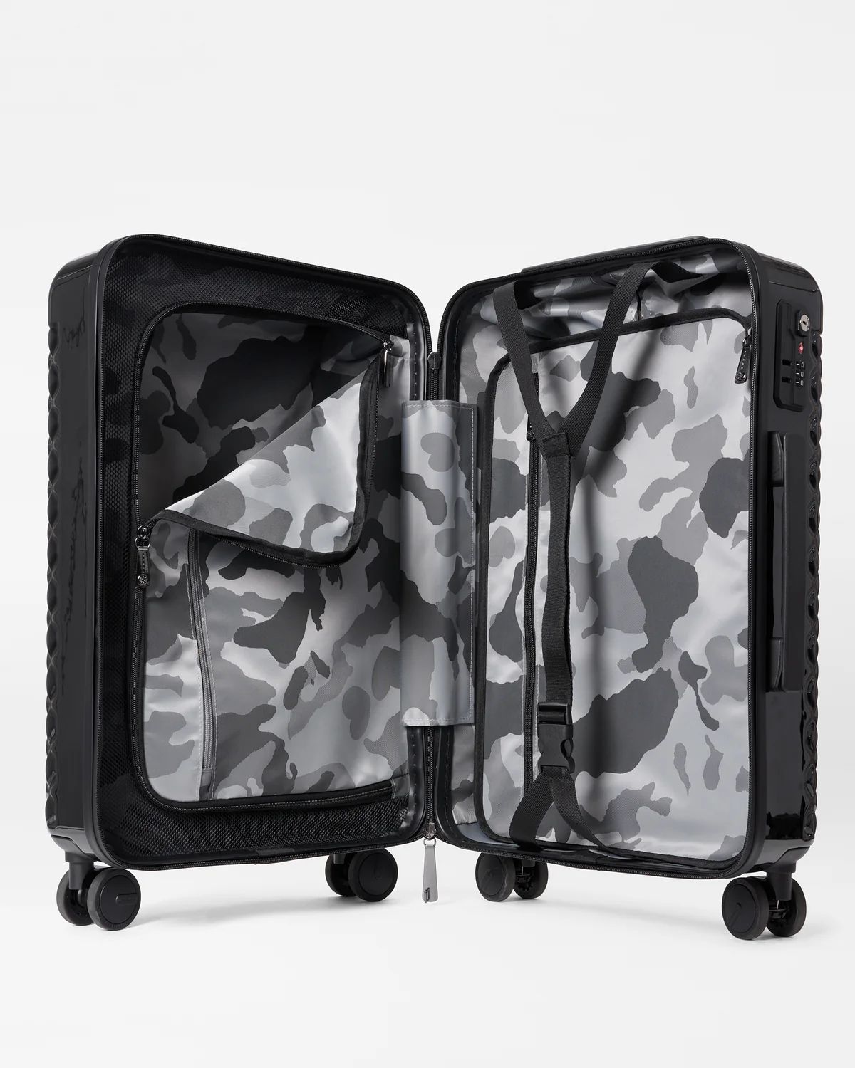 MZ Wallace Black Lacquer Carry On Luggage | MZ Wallace