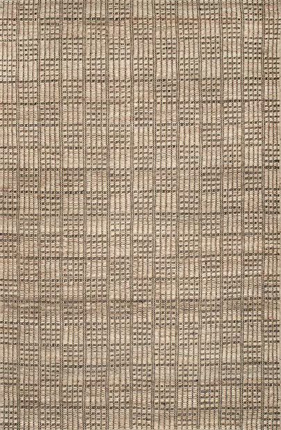 Natural Jute Checkered Basketweave Area Rug | Rugs USA