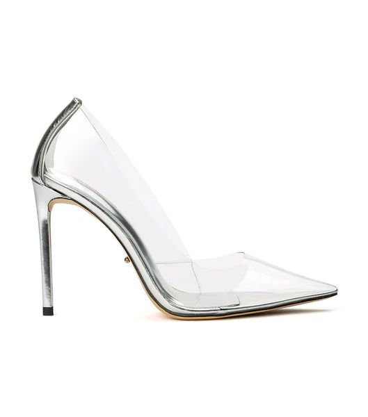 Alijah Clear Vinylite/Silver 10.5cm Heels | Heels | Tony Bianco USA | Tony Bianco | Tony Bianco (ANZ)