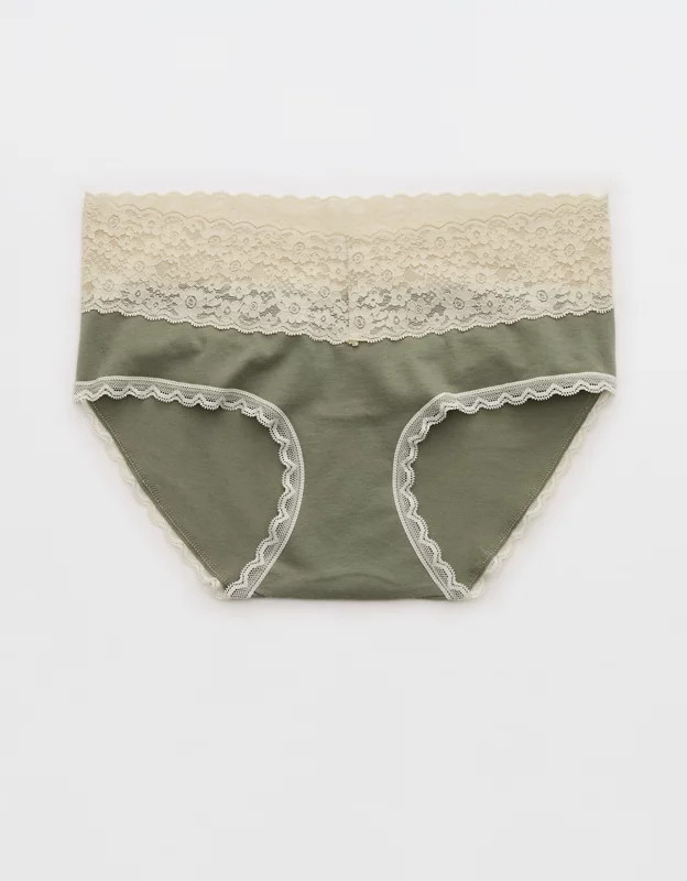 Superchill Vintage Lace Cotton Boybrief Underwear | Aerie
