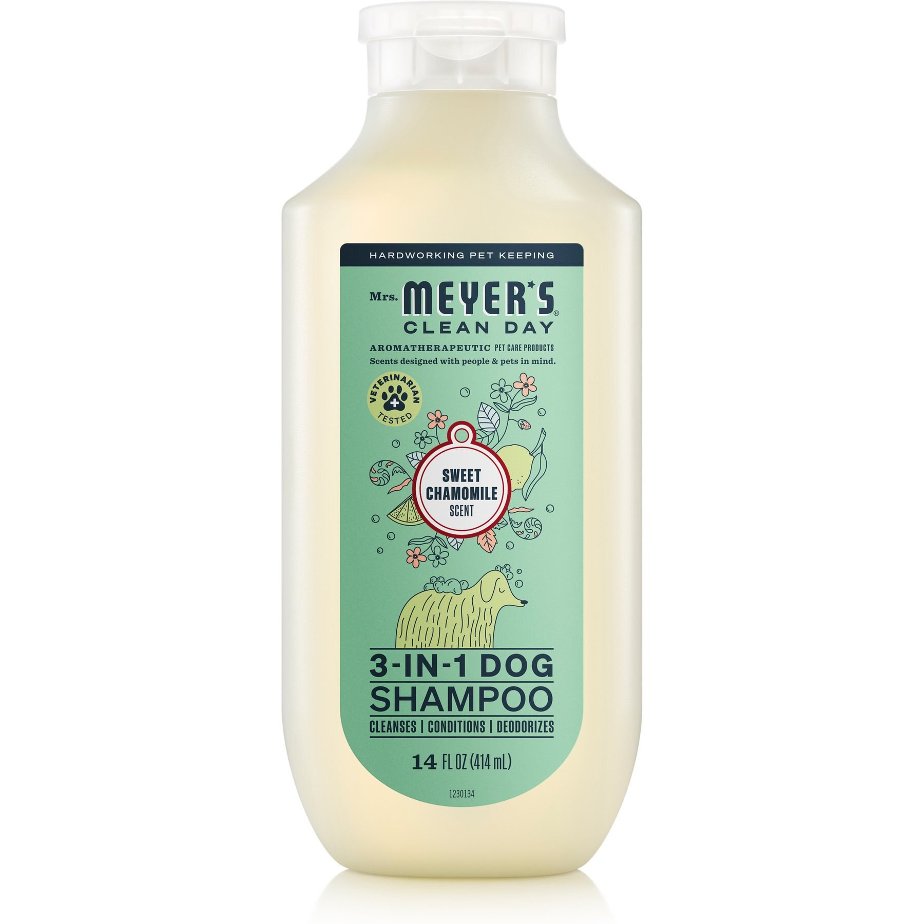 Mrs. Meyer's 3-in1 Dog Shampoo, Sweet Chamomile, 14-fl oz bottle | Chewy