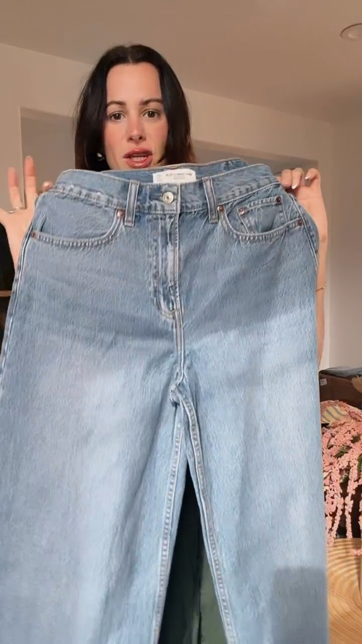 Abercrombie denim sale ends today! 25-40% off all jeans, plus stack code DENIMAF for an extra 15% off! Then 20% off everything else! 
These are the high rise wide leg jeans in a 27 long.

#LTKSaleAlert #LTKgrwm #LTKTall