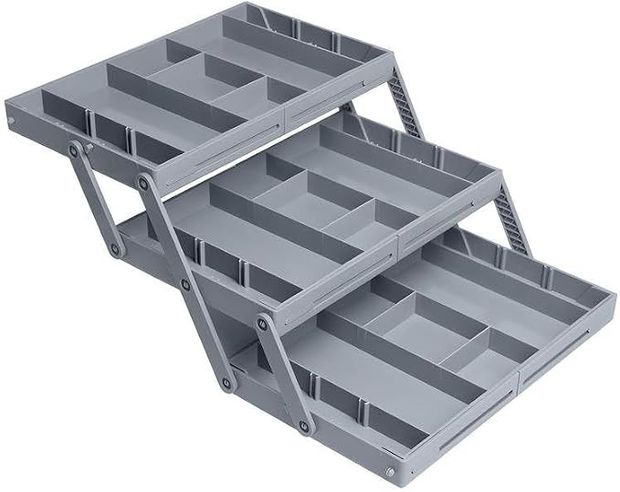 Organizador De Gaveta Multinível Inteligente Expansível Ajustável De Mesa De Banheiro(3 ANDARE... | Amazon (BR)
