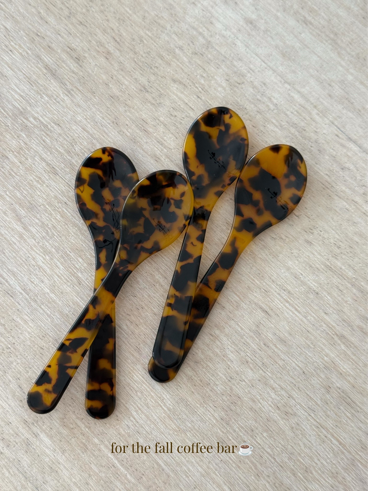 Tortoiseshell spoons for a fall coffee bar 🤎

#LTKHome #LTKSeasonal #LTKmorningroutine