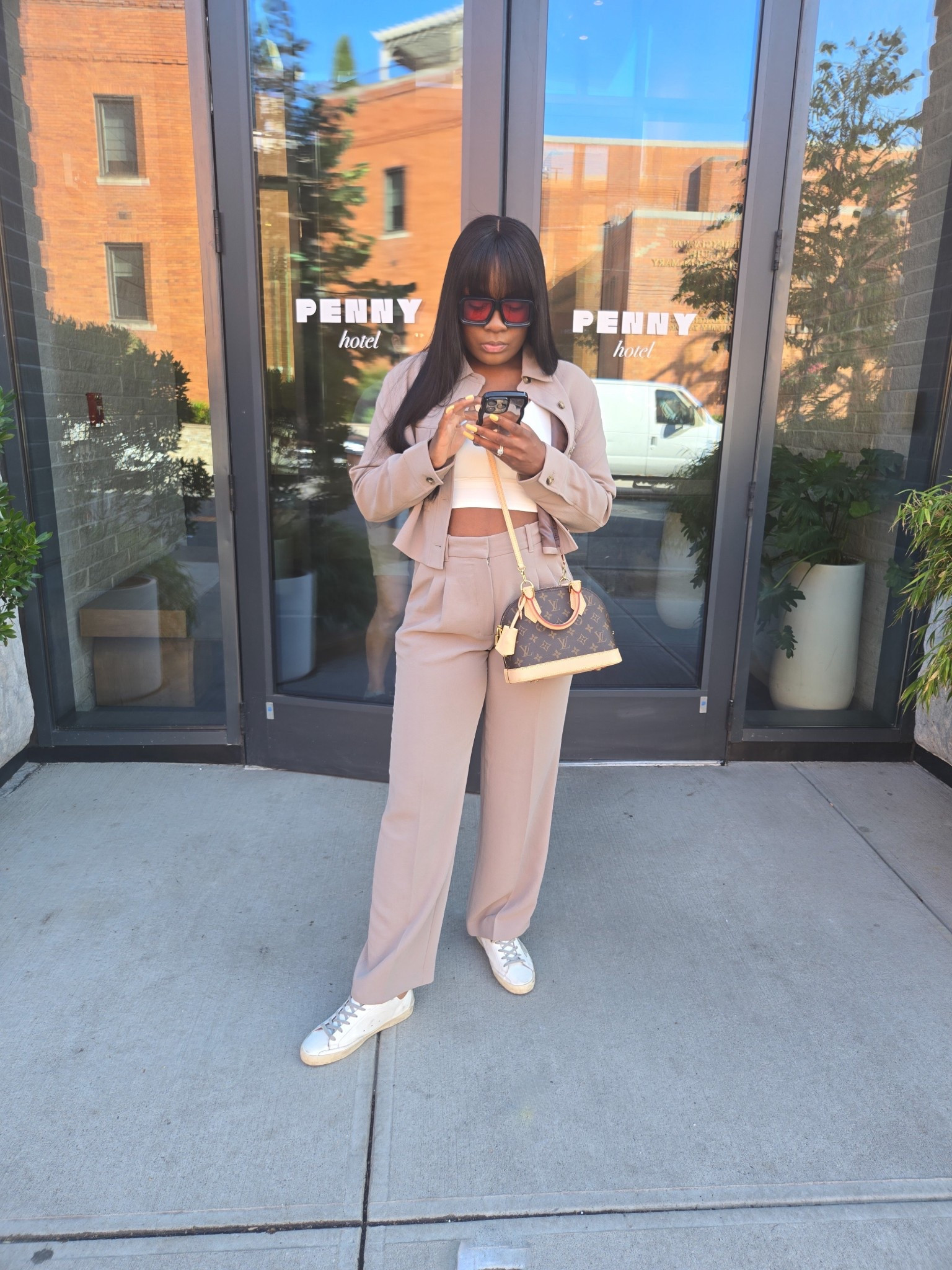 Weekend uniform: Aritzia Wilfred set ✔️ Loewe sunnies ✔️ Golden Goose kicks ✔️ Louis Vuitton bag for that lived-in luxury vibe ✔️ This is the kind of casual street style that still turns heads—effortless, elevated, and made for strolling the city in style. #AritziaWilfred #AritziaStyle #WilfredSet #LTKFashion #LTKOutfitDetails #LoeweSunglasses #GoldenGooseSneakers #LouisVuittonBag #QuietLuxuryVibes #CityStyleLook #CasualChicStyle #StreetStyleInspo #OOTDLTK #LTKCreator #LTKTrends #CapsuleWardrobeStyle

#LTKStyleTip