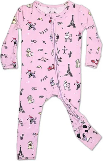Kids' French Poodle Convertible Footie Fitted Pajamas | Nordstrom