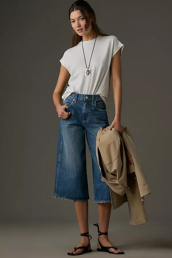 Gabriela Culotte High-Rise Wide-Leg Jeans | Anthropologie (US)