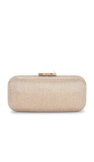olga berg Edie Crystal Clutch in Metallic Neutral. | Revolve Clothing (Global)