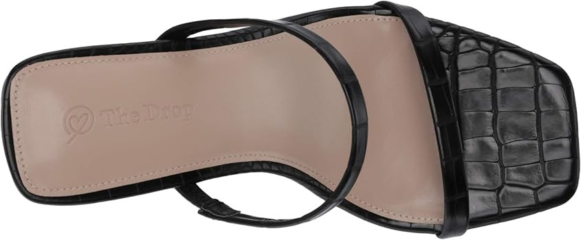 The Drop Women's Avery Square Toe Two Strap High Heeled Sandal | Amazon (US)
