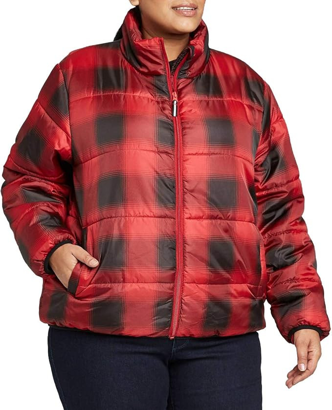 Universal Thread Women's Plus Size Lightweight Puffer Jacket | Amazon (US)