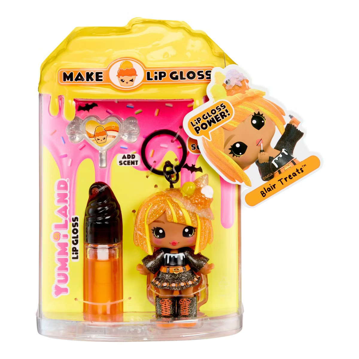 Yummiland x Halloween Lip Gloss Doll - Blair Treats Includes DIY Lip Gloss + Keychain | Target