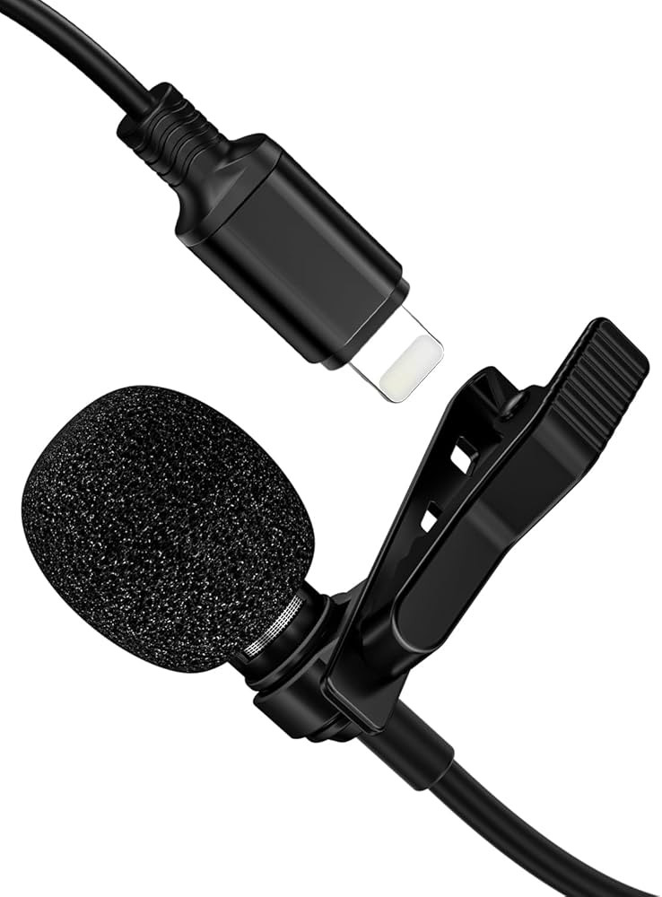 ttstar Microphone Professional for iPhone Lavalier Lapel Omnidirectional Condenser Mic Phone Audi... | Amazon (US)