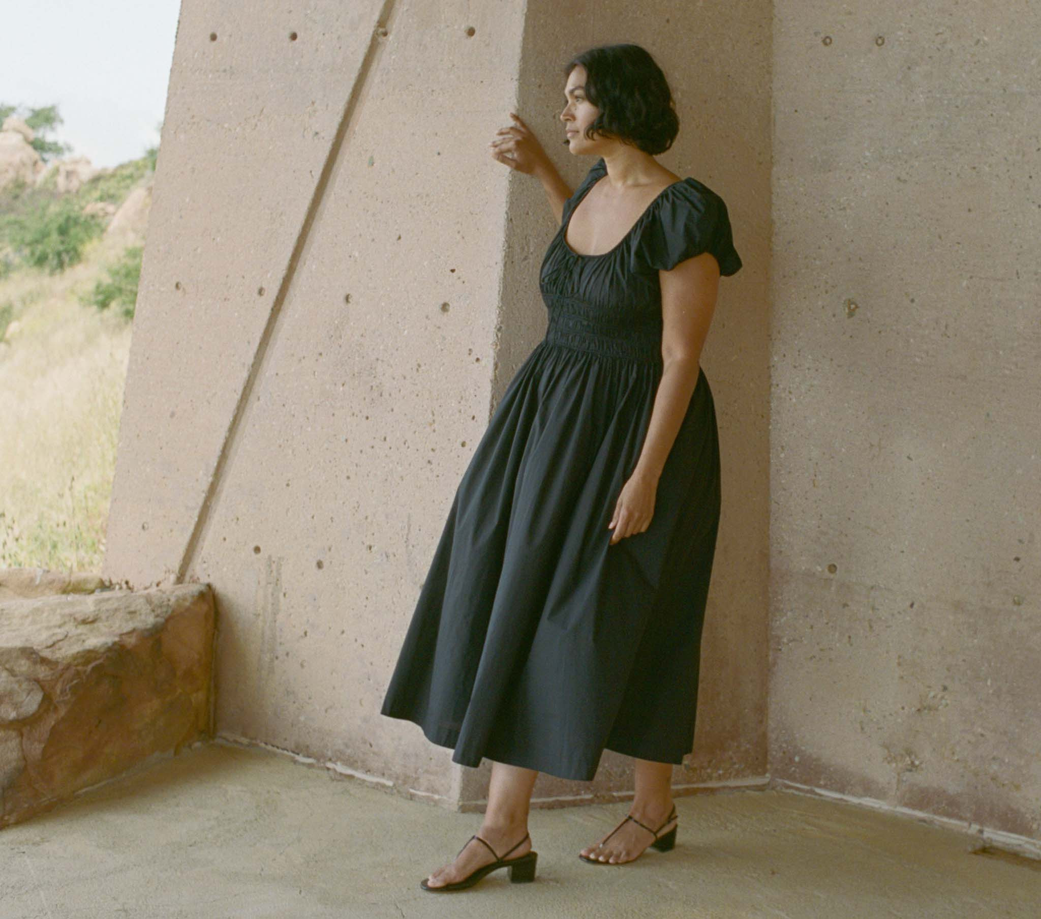 Quinn Dress - Black | DÔEN | DOEN