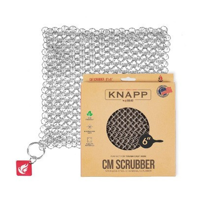 BBQ-AID CM Scrubber® 6" Small Ring Cast Iron Scrubber - Cast Iron Cleaner for Hard Anodized Cookware, Pre-Seasoned Pans, Grills and Skillet | Target