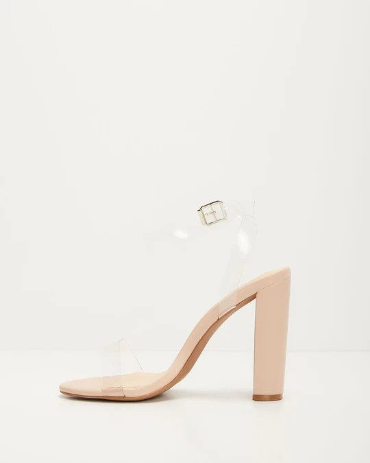 Sera Clear Strap Heels | VICI
