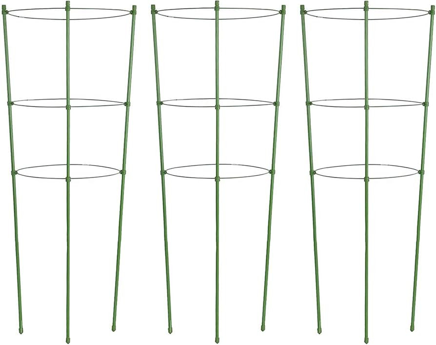 ZJIA 3 Pack Tomato Cages 18 inch Plant Support Cages Trellis for Garden, Cucumber Trellis Plant S... | Amazon (US)