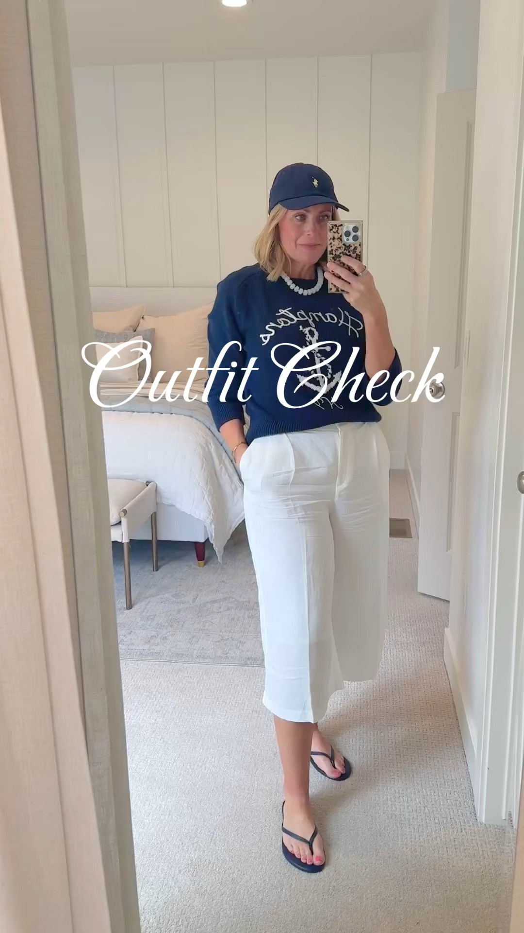 Obsessed with these linen coulettes from H&M. Unfortunately the sweater is last year from Abercrombie.

#LTKMidsize #LTKOver40 #LTKootd