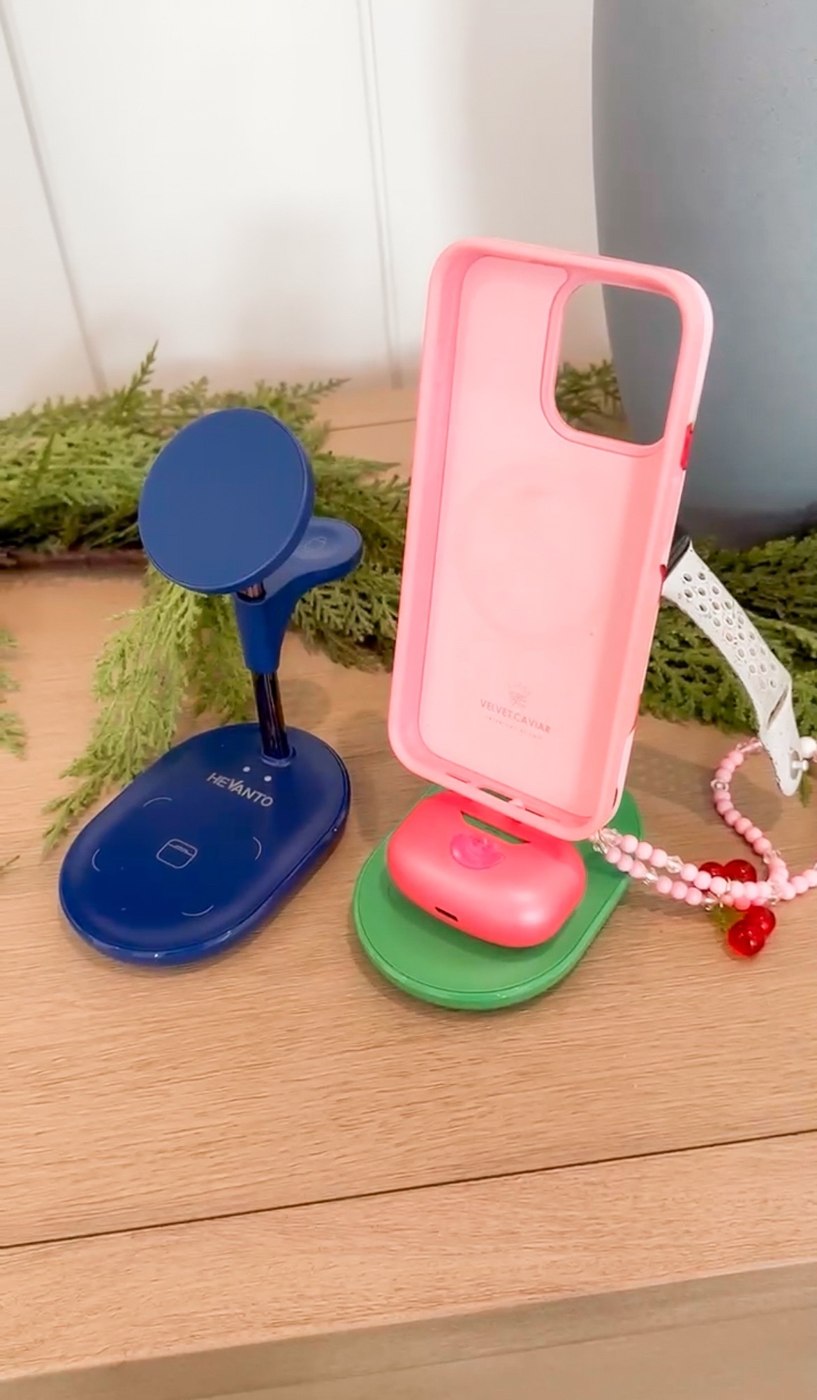 3 in 1 Apple charging station - makes charging easy and organized, and they come in multiple colors!

#LTKFindsUnder100 #LTKHome #LTKWatchNow