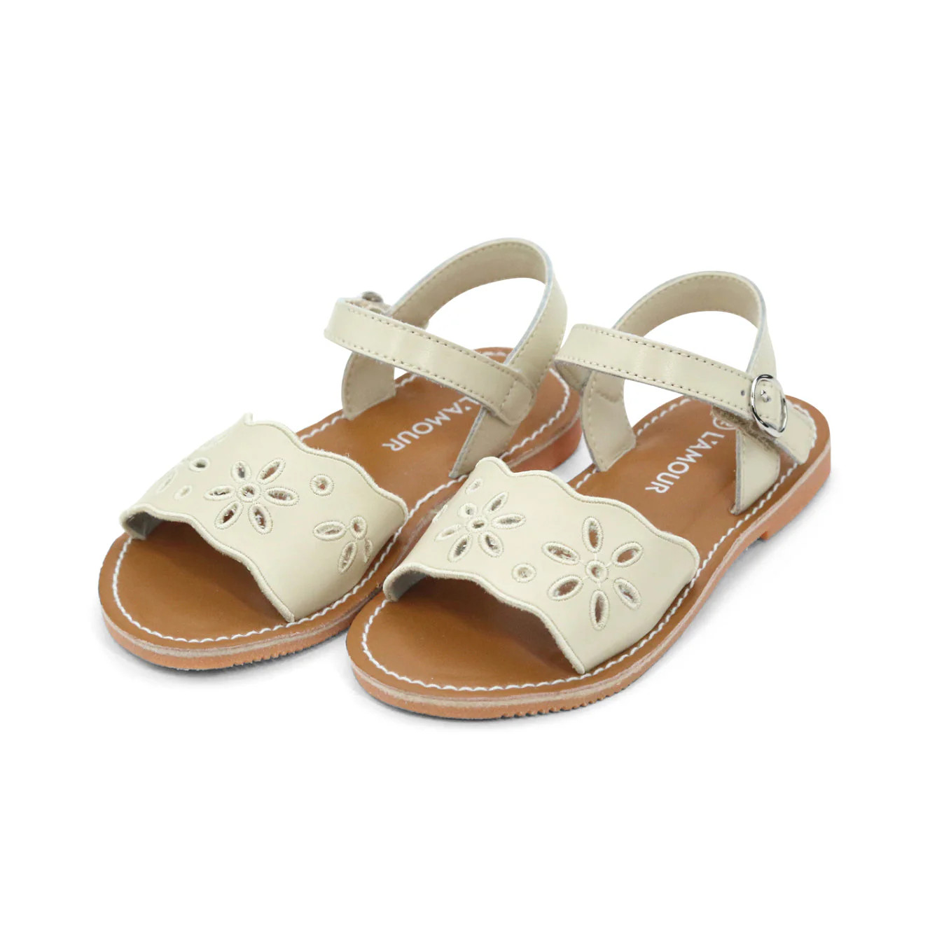 L'Amour Augusta Embroidered Sandal | JoJo Mommy
