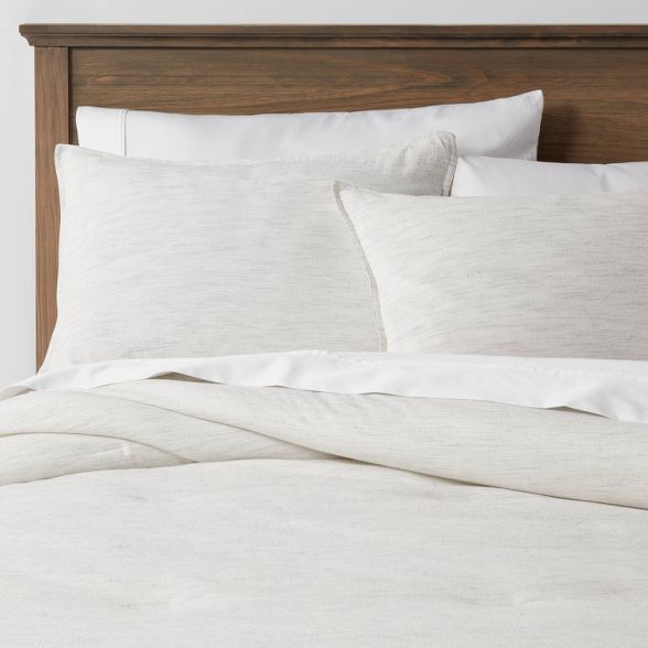 Space Dyed Cotton Linen Comforter & Sham Set - Threshold™ | Target