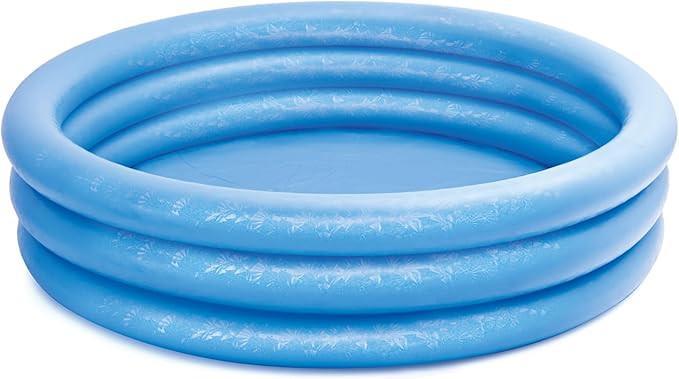 INTEX 58446EP Crystal Blue Inflatable Kiddie Swimming Pool, 66in x 15in | Amazon (US)