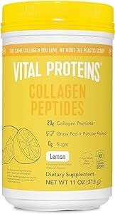 Vital Proteins Collagen Peptides Powder, Promotes Hair, Nail, Skin, Bone and Joint Health, Lemon ... | Amazon (US)