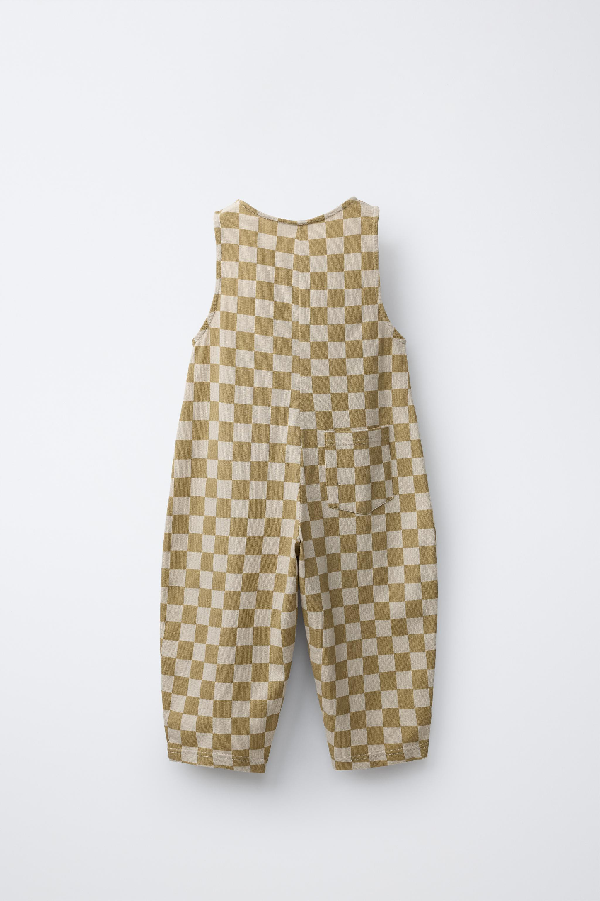 SALOPETTE LONGUE À DAMIER | Zara FR