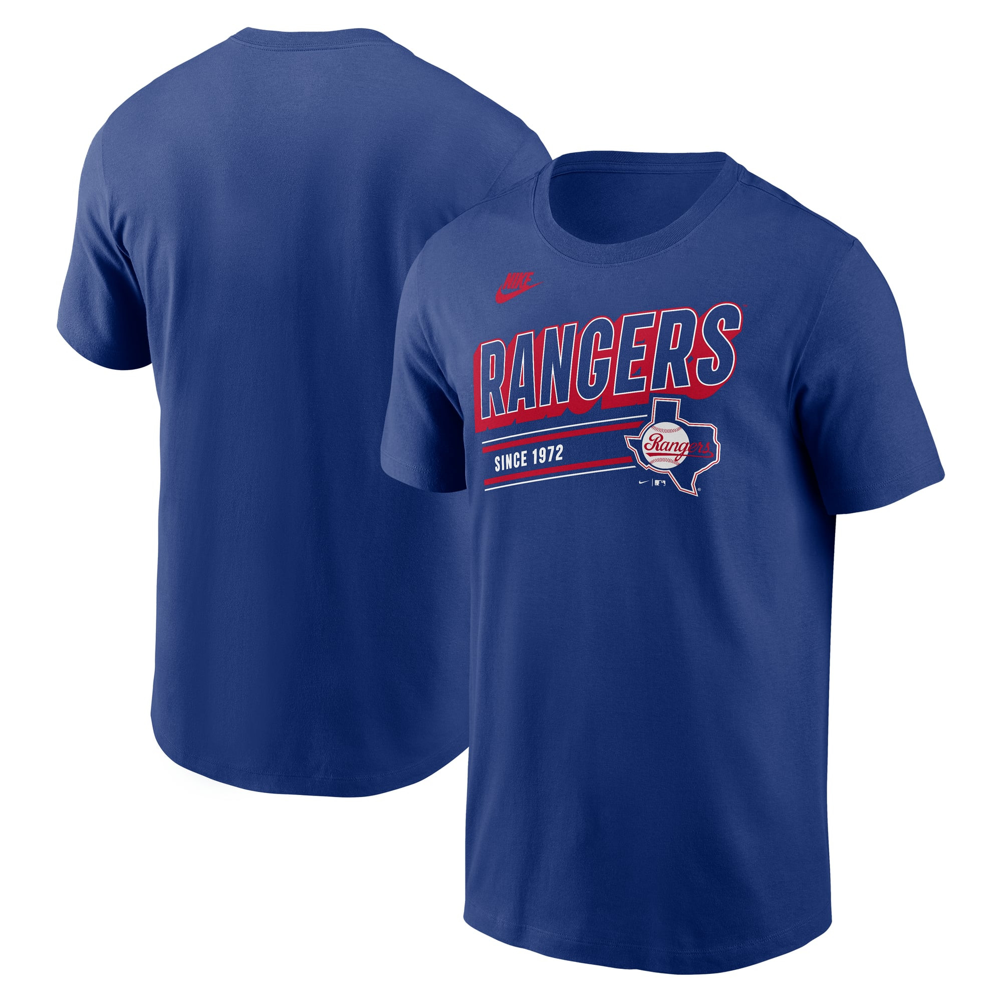 Men's Texas Rangers  Nike Royal Cooperstown Collection Retro T-Shirt | MLB Shop