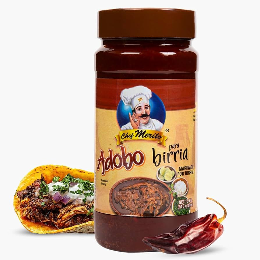 Chef Merito\u00ae Birria Marinade | Authentic Mexican Flavor | 14-15 Uses | Add Water or Broth | ... | Amazon (US)