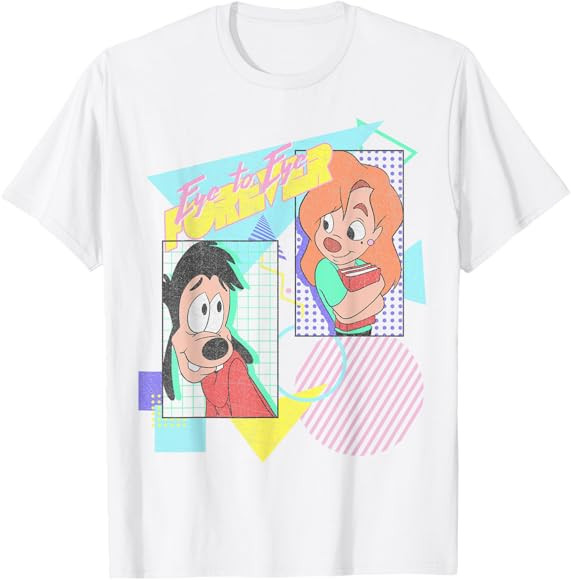 Disney A Goofy Movie Max & Roxanne Eye To Eye Forever T-Shirt | Amazon (US)